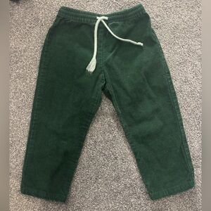 Oso & Me green corduroy pant 3t